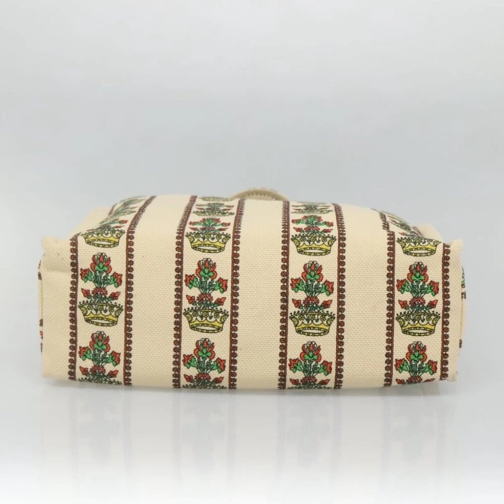 GUCCI Gucci Garden Boutique Tote Bag Canvas Beige - Picture 5 of 14
